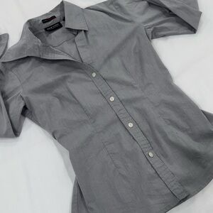 Gray Button-Up Shirt
